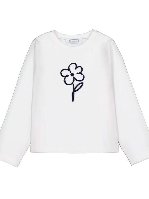 NOVITA'
T-SHIRT MAYORAL BAMBINA MANICA LUNGA IN CALDO COTONE LATTE 178