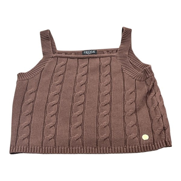 NOVITA'
GILET RAGAZZA YOURS IN FILO DI LANA MARRONE 
DY900BIS