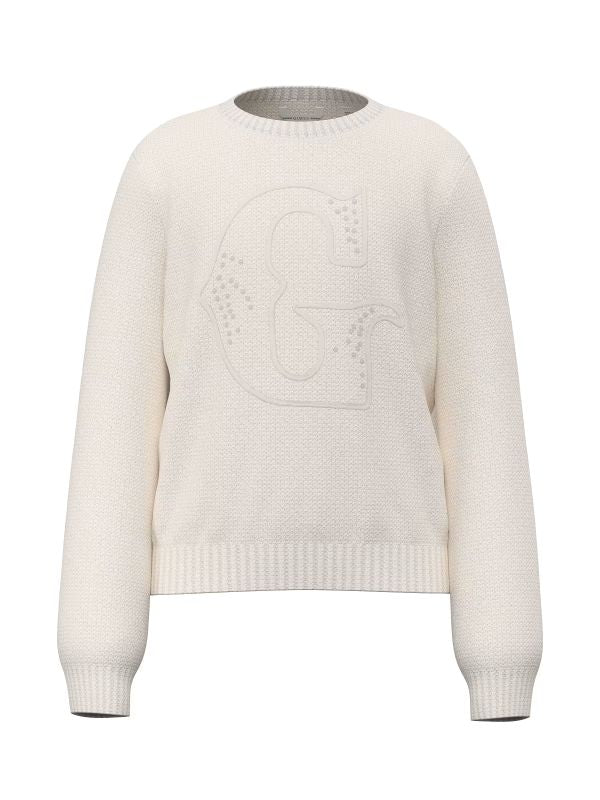 NOVITA'
MAGLIONE RAGAZZA GUESS IN FILO DI CALDO COTONE PANNA J6BR22Z1356