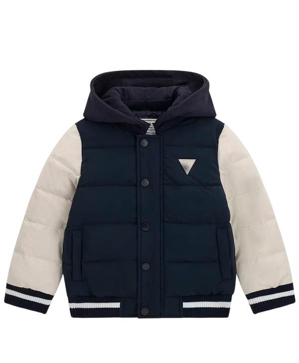 NOVITA'
GIUBBOTTO BOMBER BAMBINO GUESS BLU E PANNA
N6BL05W4115