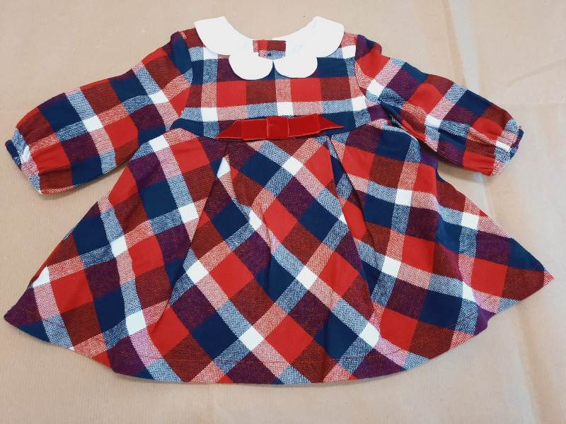 NEW COLLECTION
ABITO MAYORAL NEONATA SCOZZESE ROSSO E BLU 2807
100% COTONE