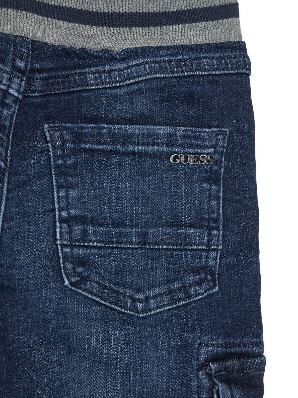 NOVITA'
JEANS LAVAGGIO SCURO GUESS NEONATO COMFORT CARGO 
N5YA07D46TO