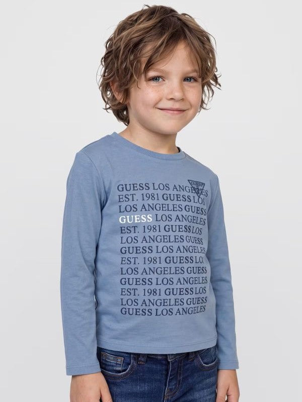 NOVITA'
T-SHIRT MANICA LUNGA IN CALDO COTONE CARTA DA ZUCCHERO GUESS BAMBINO N6BI11K5863