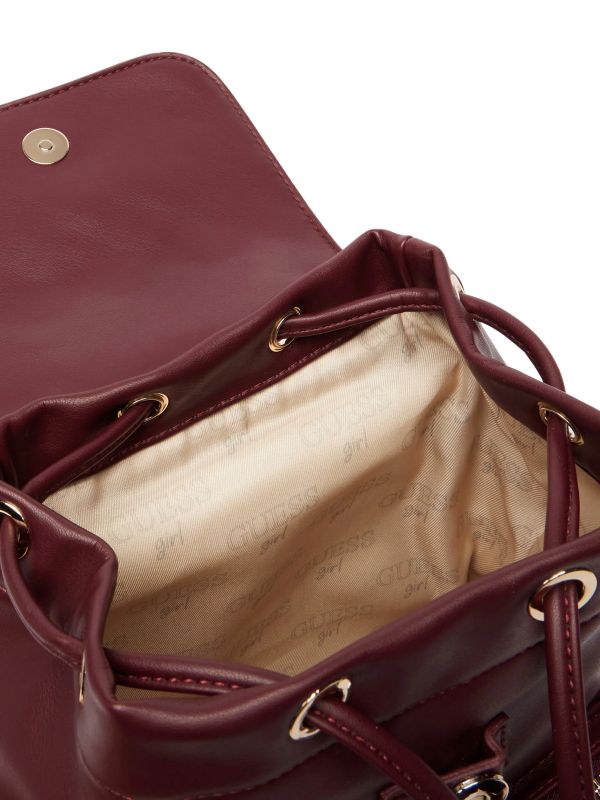 NOVITA'
ZAINETTO GUESS RAGAZZA IN ECO PELLE BORDEAUX CON TASCHINE ESTERNE J6YZ05W2510