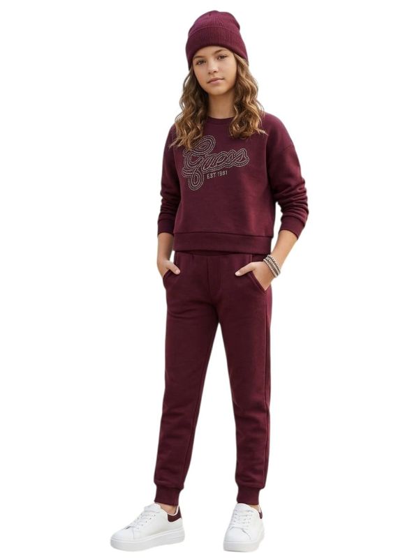 NOVITA
FELPA IN CALDO COTONE GUESS RAGAZZA BORDEAUX CON STRASS
J6YQ05K3899