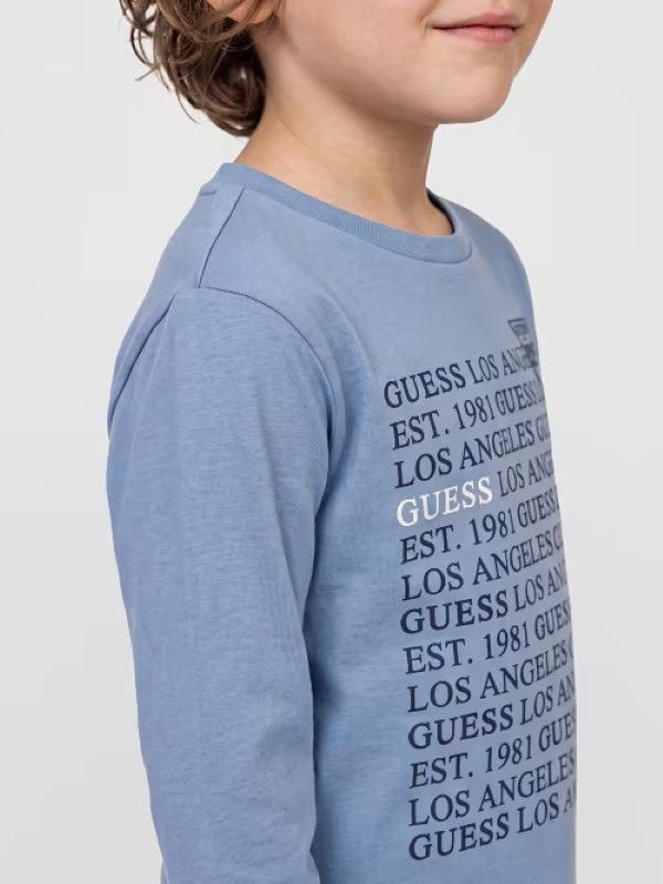 NOVITA'
T-SHIRT MANICA LUNGA IN CALDO COTONE CARTA DA ZUCCHERO GUESS BAMBINO N6BI11K5863