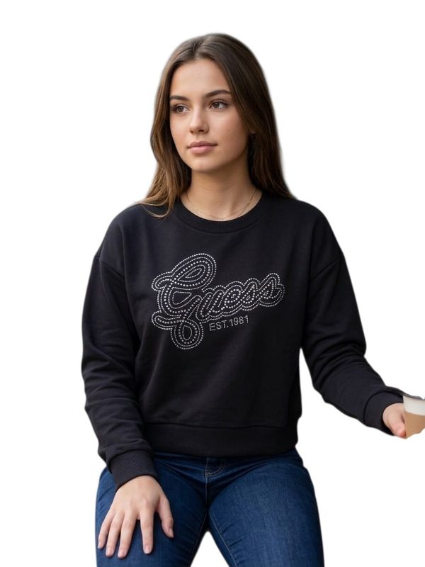 NOVITA'
FELPA IN CALDO COTONE GUESS RAGAZZA NERA CON STRASS
J6YQ05K3899