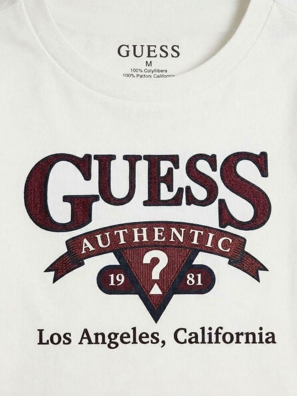 NOVITA'
T-SHIRT GUESS BAMBINO IN CALDO COTONE MANICA LUNGA BIANCA N6YI12K3800