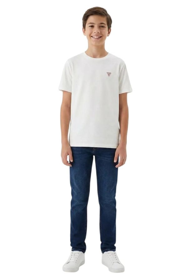 NOVITA'
T-SHIRT GUESS RAGAZZO BASIC MANICA CORTA BIANCA L5YI38K5M20