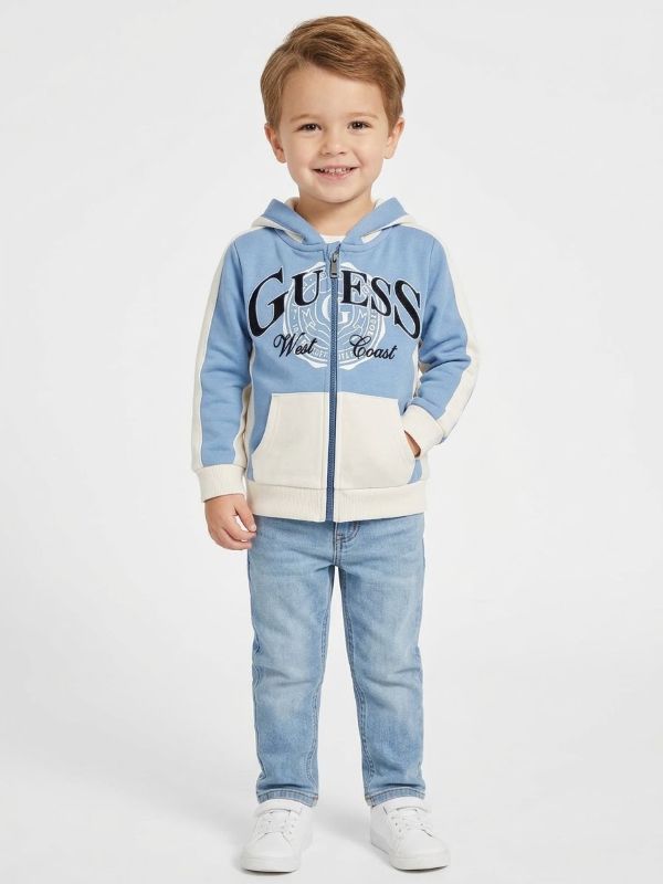 NOVITA'
FELPA CON ZIP FELPATA GUESS BAMBINO CELESTE POLVERE
N6BQ04K6113