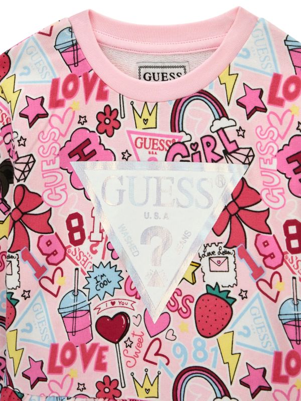 NOVITA'
COORDINATO GUESS BAMBINA CON FANTASIA GRAFITO E ROSA
K6YG03K3841