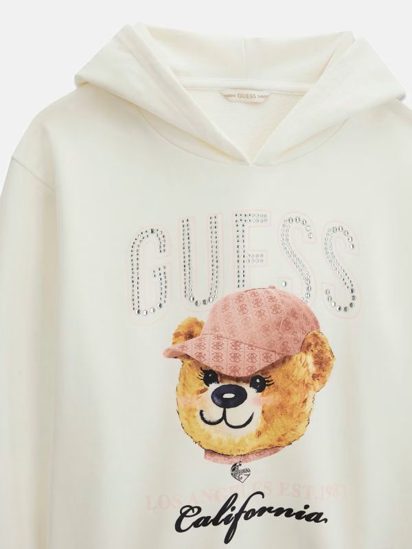 NOVITA'
FELPA IN CALDO COTONE PANNA GUESS RAGAZZA CON CAPUCCIO E TEDDY J6YQ03K3894