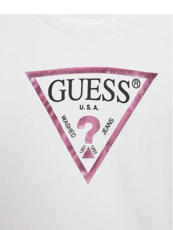 NOVITA'
FELPA GUESS BAMBINA BIANCA CON LOGO METALIZZATO ROSA
K74Q12KAUG0