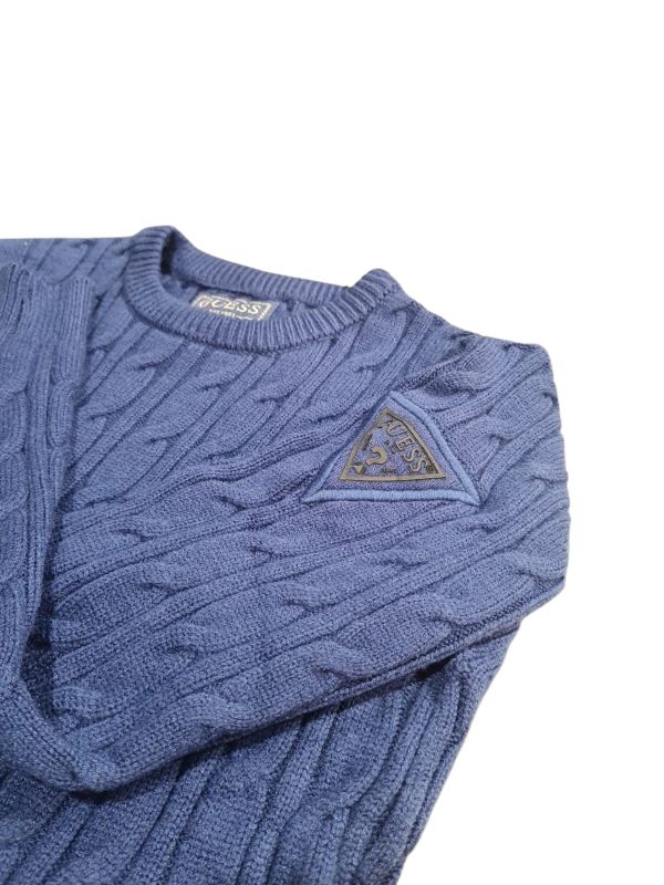 NOVITA'
MAGLIONE RAGAZZO GUESS IN FILO DI VISCOSA BLU ROYAL 
L6BR10Z1589