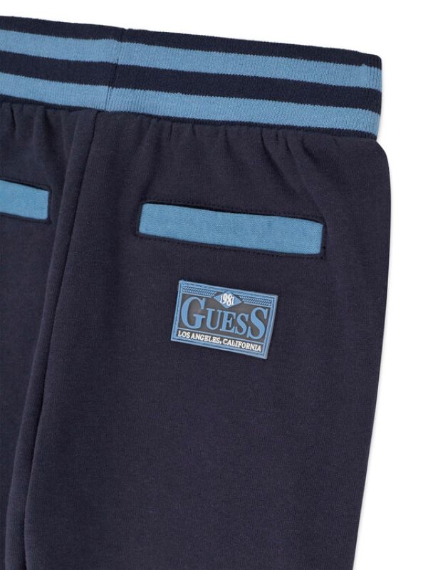 NOVITA'
COORDINATO TUTA ZIPPATA GUESS NEONATO BLU E AVION 
I6BG09K5815