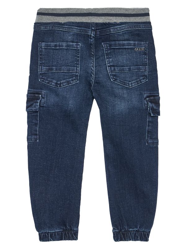 NOVITA'
JEANS LAVAGGIO SCURO GUESS NEONATO COMFORT CARGO 
N5YA07D46TO