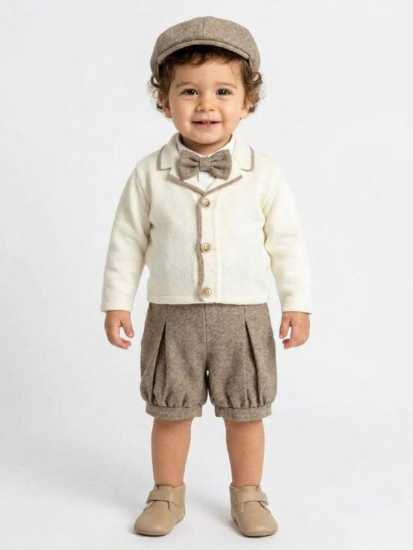 NOVITA'
COORDINATO DA CERIMONIA NEONATO KLAIADì BEIGE E MARRONE KD2676N