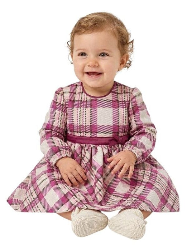 NOVITA'
ABITO MAYORAL NEONATA A FANTASIA SCOZZESE BEIGE E VINO 2944