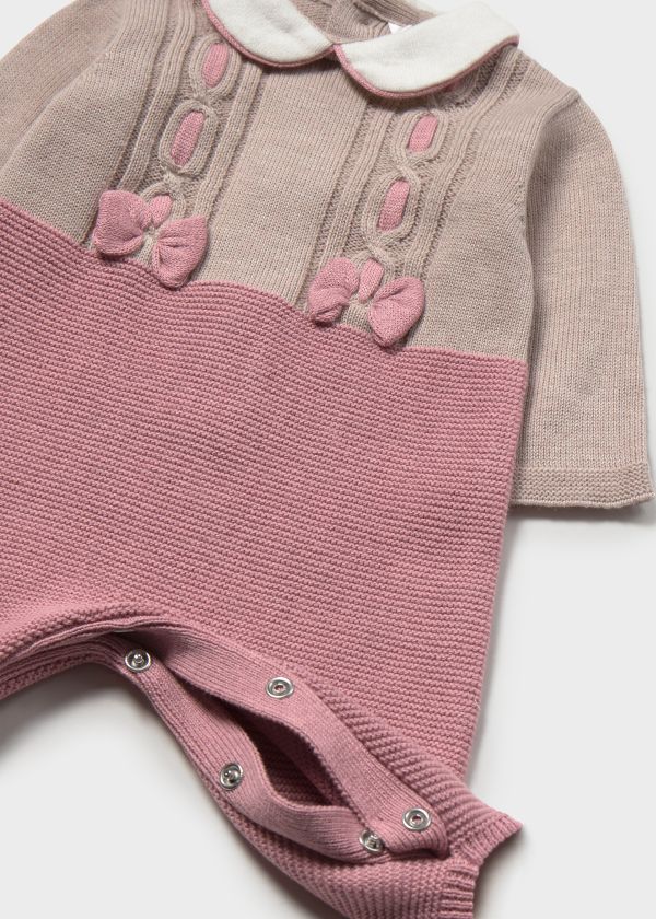 NOVITA'
TUTINA INTERA MAYORAL NEONATA IN FILO DI CALDO COTONE ROSA E FANGO 2605