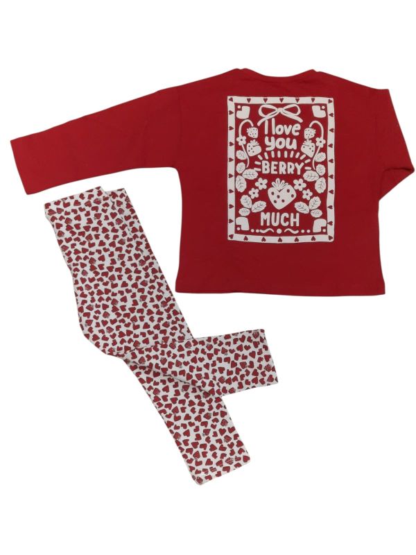 NOVITA'
COORDINATO MAYORAL BAMBINA ROSSO CON CUORI
4005