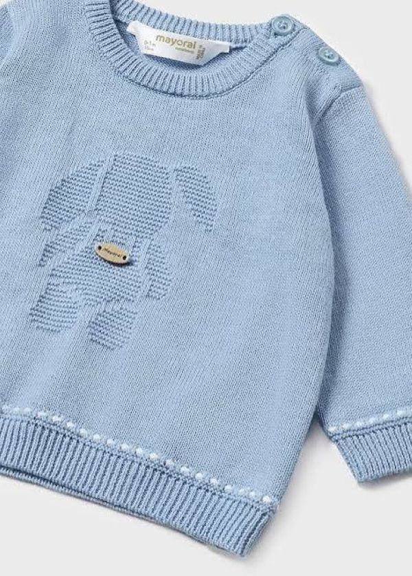 NOVITA'
TUTINA SPEZZATA NEONATO MAYORAL IN FILO DI CALDO COTONE AZZURRO 1535