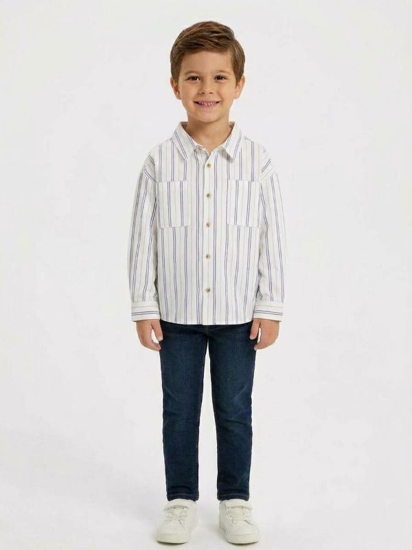 NOVITA'
CAMICIA MAYORAL BAMBINO IN COTONE A BACCHETTINA BEIGE E GRIGIO 4144