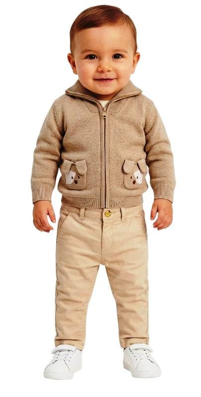 NOVITA'
CARDIGAN MAYORAL NEONATO IN FILO DI CALDO COTONE BISCOTTO 
2381