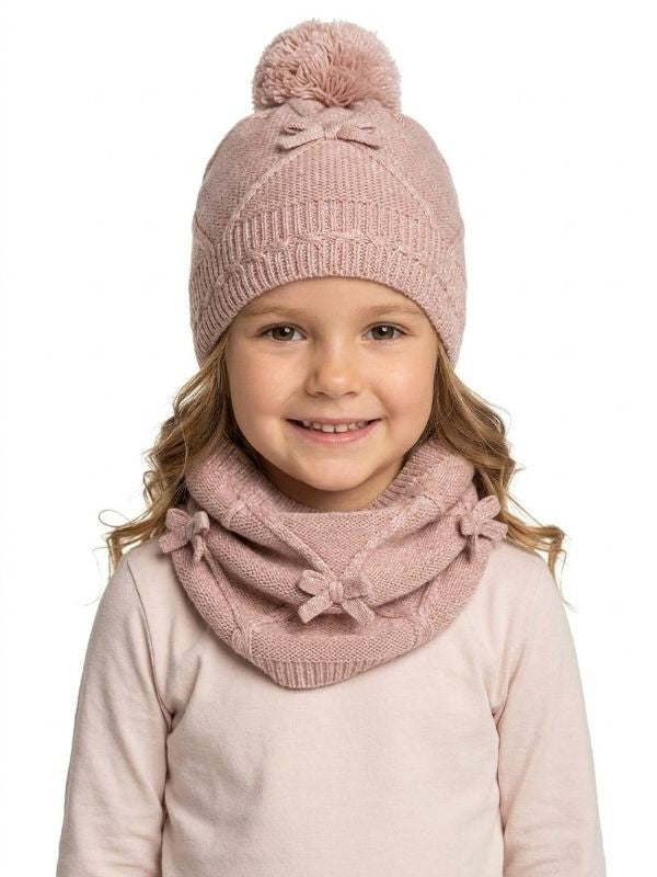 NOVITA'
SET COORDINATO MAYORAL BAMBINA CAPPELLO E SCALDA COLLO MALVA 10304
