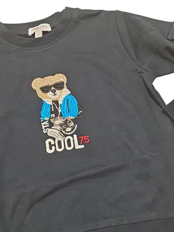 NOVITA'
COORDINATO YOURS BAMBINO BLU NOTTE CON ORSO RICAMATO
DY361