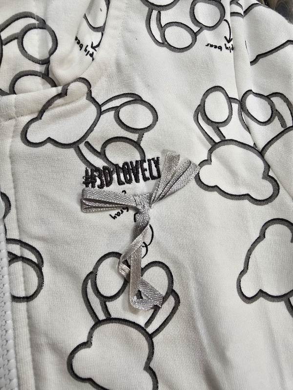 NOVITA'
COORDINATO YOURS BAMBINA BIANCO E GRIGIO CON FANTASIA ORSETTI CONTORNATI
DY532