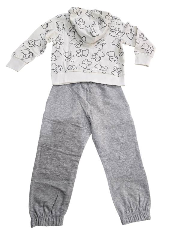 NOVITA'
COORDINATO YOURS BAMBINA BIANCO E GRIGIO CON FANTASIA ORSETTI CONTORNATI
DY532