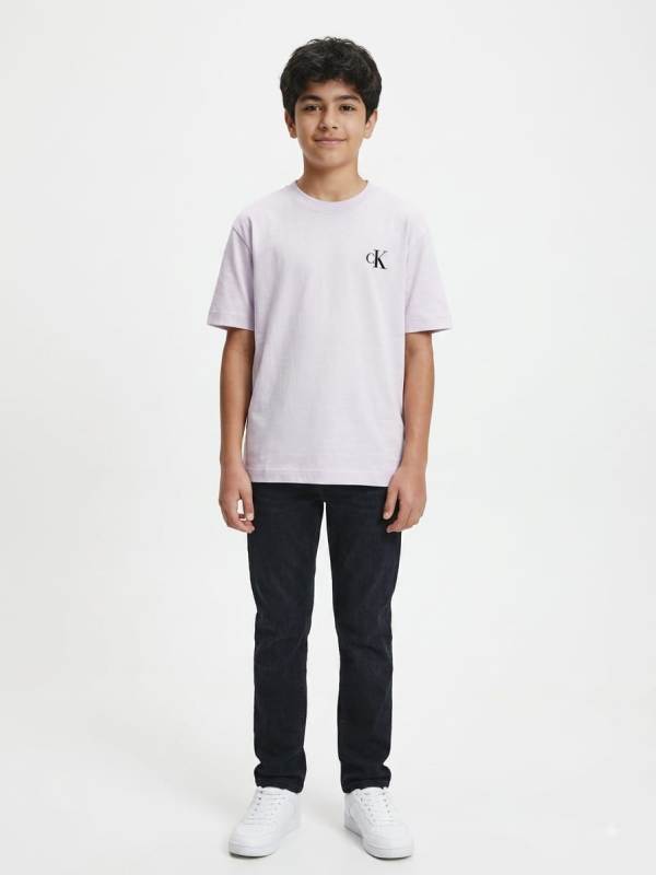 NOVITA'
T-SHIRT RAGAZZO CALVIN KLEIN BASIC IN CALDO COTONE MANICA CORTA BURRO LVCKTJI19B