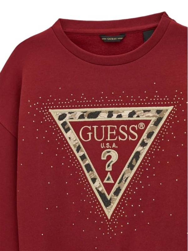 NOVITA'
FELPA GUESS RAGAZZA BORDEAUX CON LOGO ANIMALIER
J6BQ07K6093