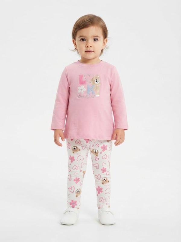 NOVITA'
COORDINATO NEONATA YOUR'S TEDDY MALVA E ROSA FANTASIA
DY212