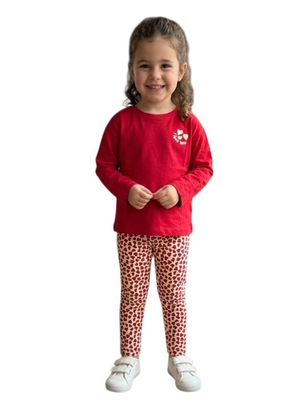 NOVITA'
COORDINATO MAYORAL BAMBINA ROSSO CON CUORI
4005